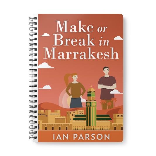 Make Or Break In Marrakesh - A5 Wirebound Notebook
