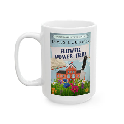 Flower Power Trip - White Coffee Mug