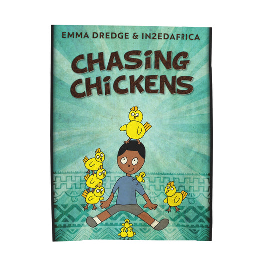 Chasing Chickens - Velveteen Plush Blanket