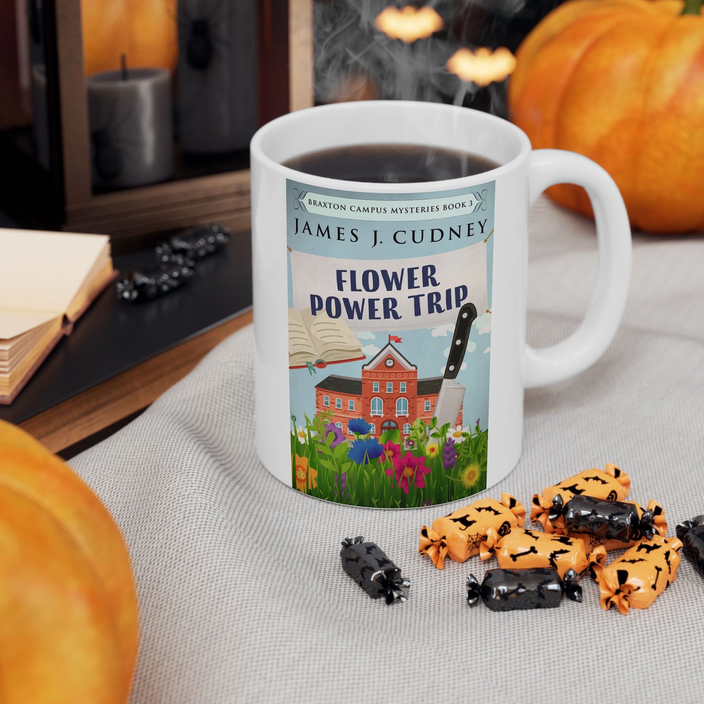 Flower Power Trip - White Coffee Mug