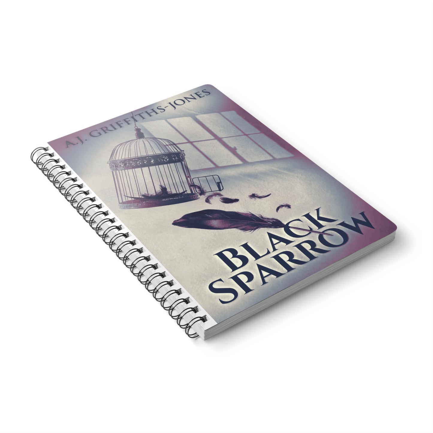 Black Sparrow - A5 Wirebound Notebook