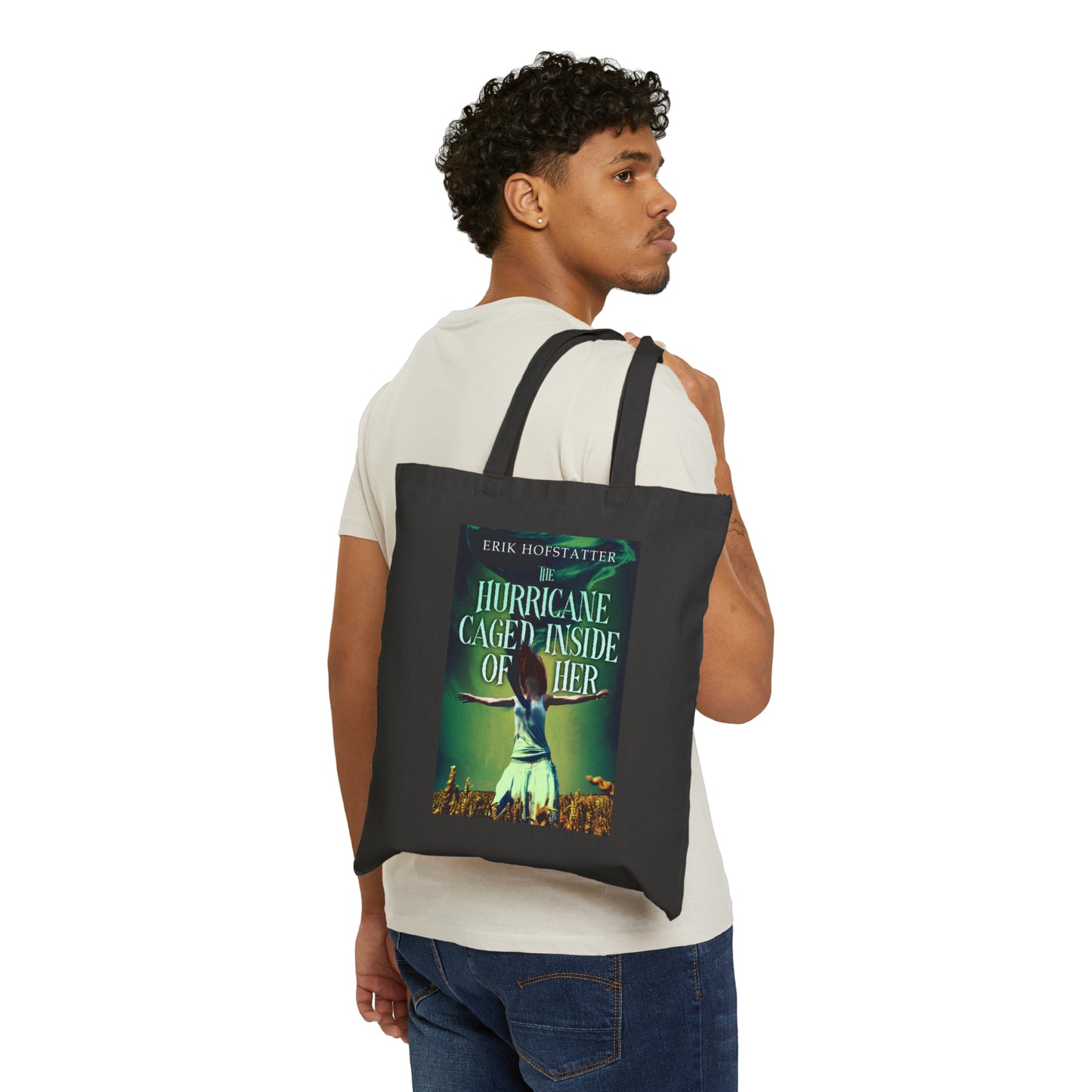 The Hurricane Caged Inside of Her - Cotton Canvas Tote Bag
