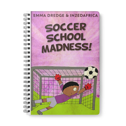Soccer School Madness! - A5 Wirebound Notebook
