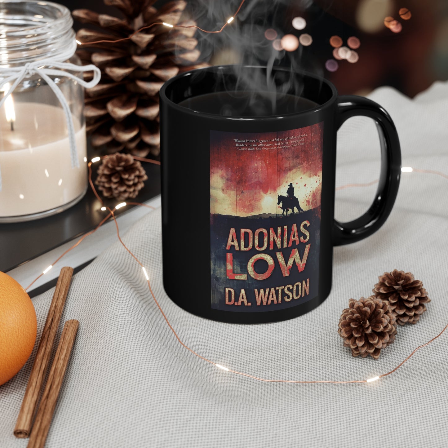 Adonias Low - Black Coffee Mug