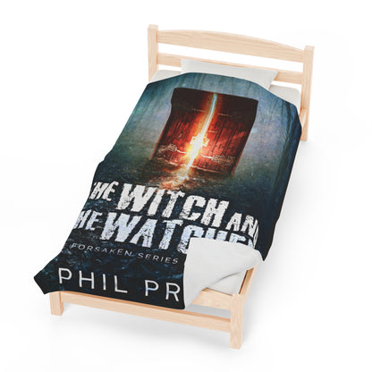 The Witch and the Watcher - Velveteen Plush Blanket