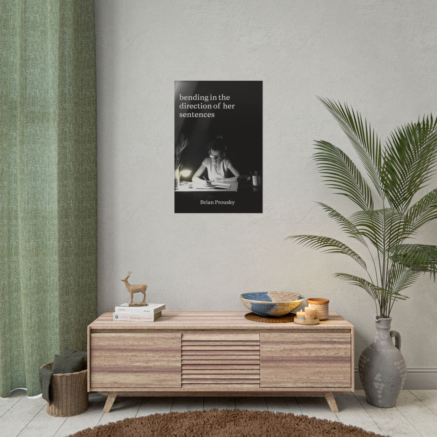 bending in the direction of her sentences - Poster