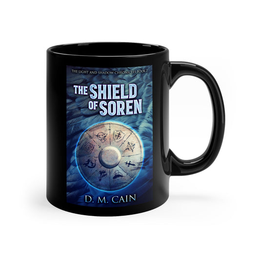 The Shield of Soren - Black Coffee Mug