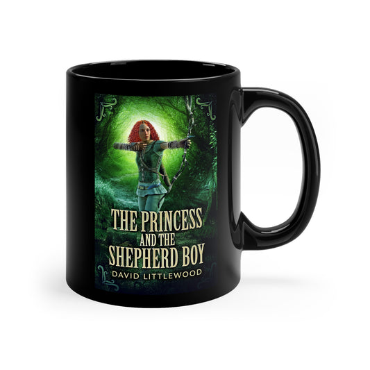 The Princess And The Shepherd Boy - Black Coffee Mug