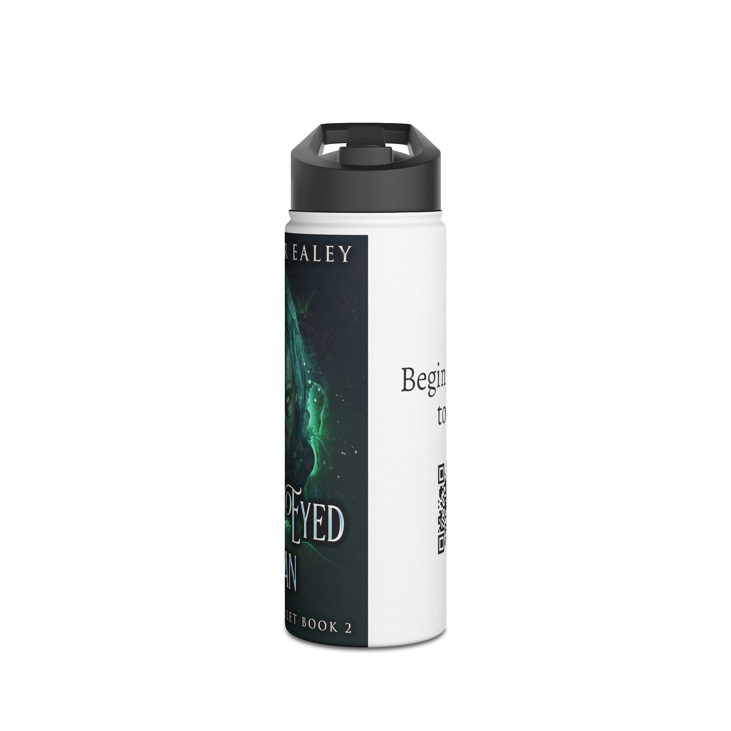 The Green-Eyed Man - Stainless Steel Water Bottle