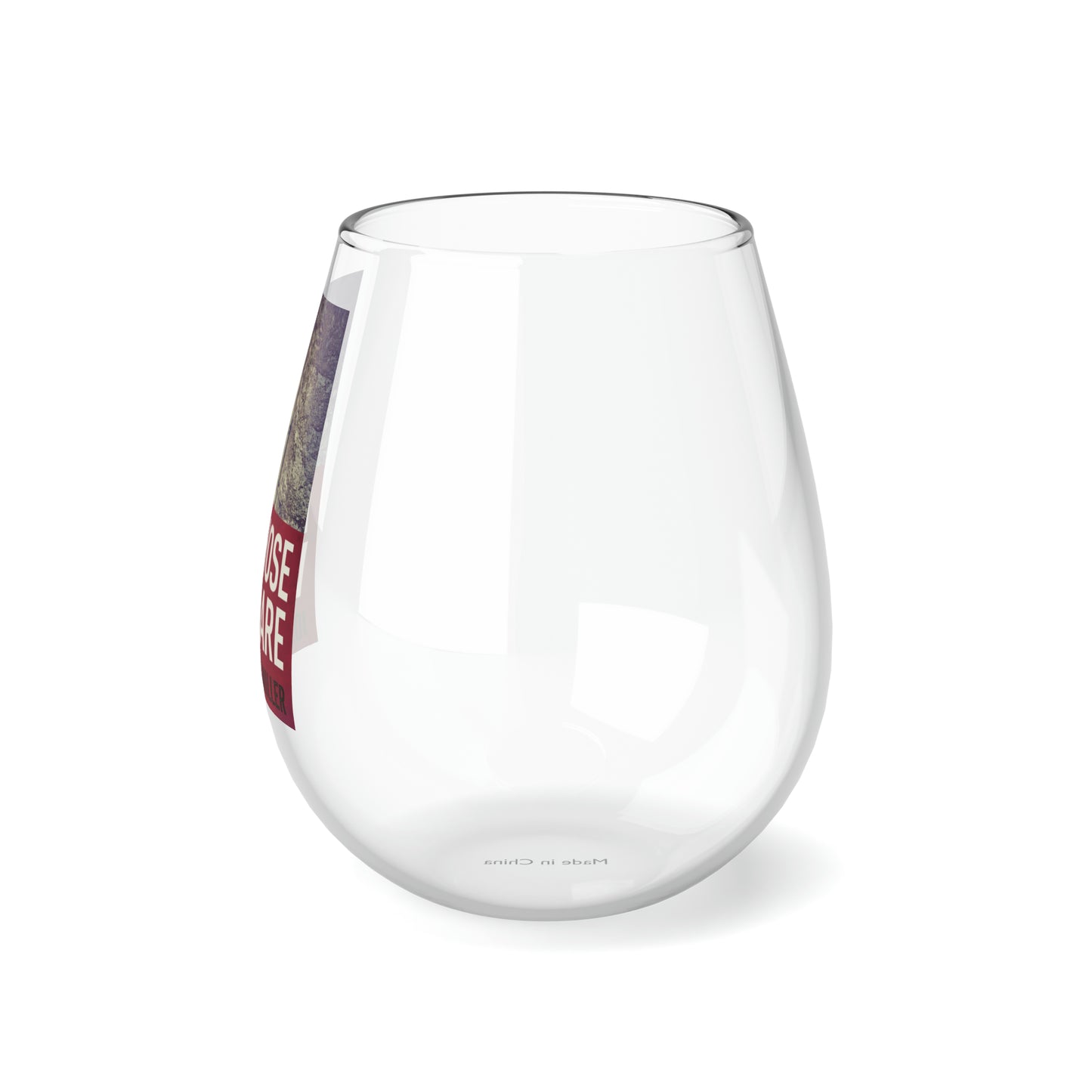 For Those Who Dare - Stemless Wine Glass, 11.75oz