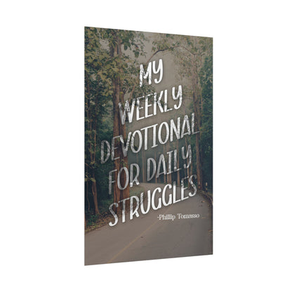 My Weekly Devotional for Daily Struggles - Poster