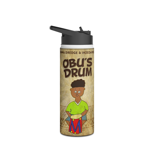 Obu's Drum - Stainless Steel Water Bottle