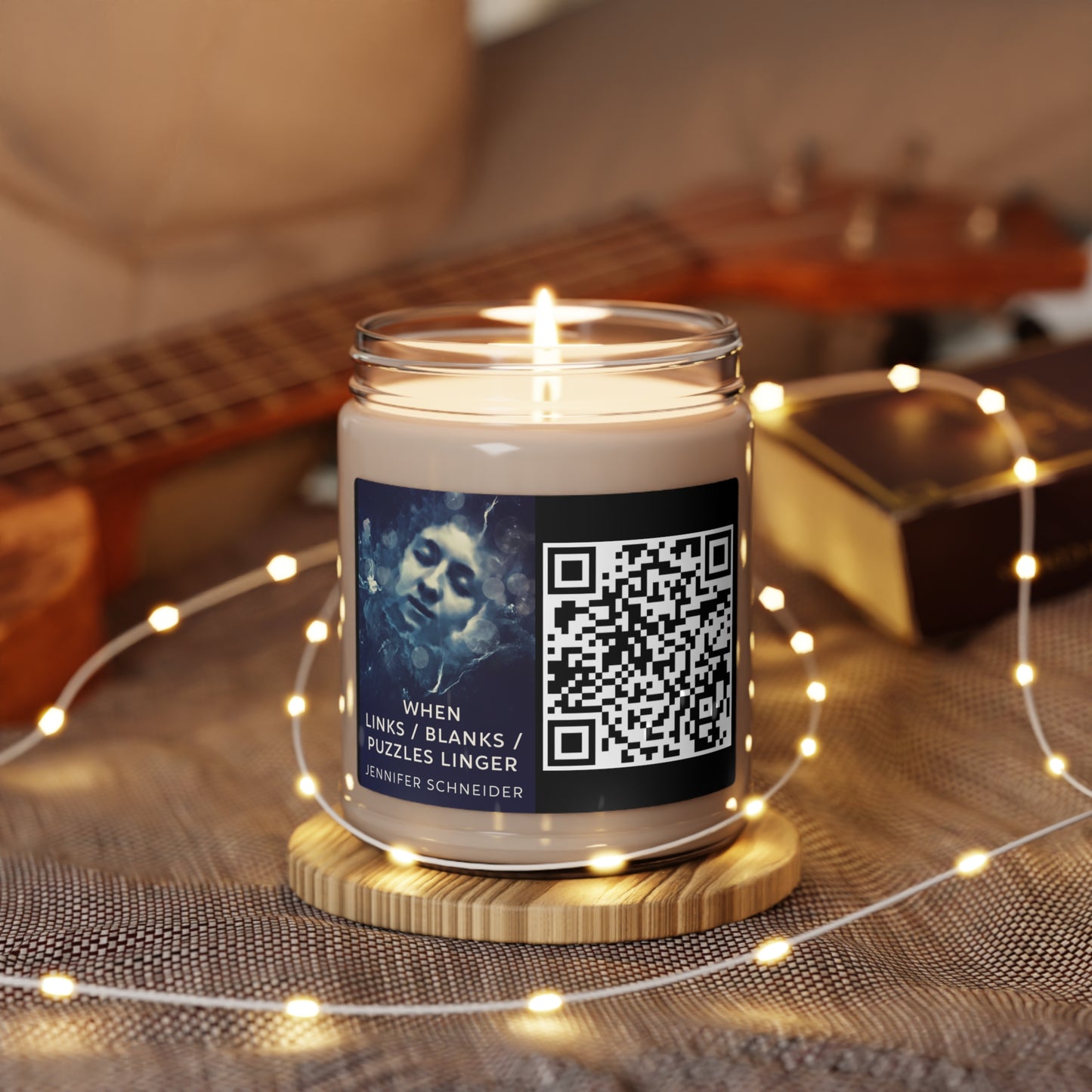 When Links / Blanks / Puzzles Linger - Scented Soy Candle