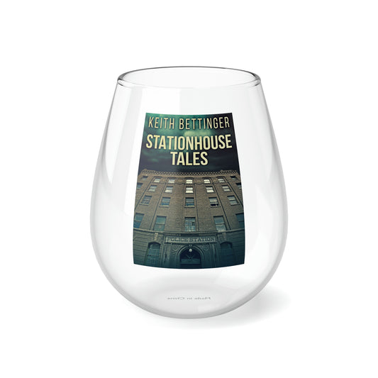 Stationhouse Tales - Stemless Wine Glass, 11.75oz