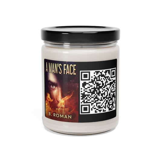 A Man's Face - Scented Soy Candle