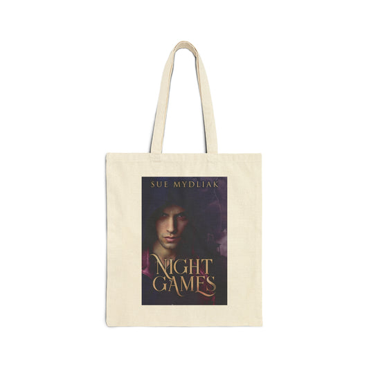 Night Games - Cotton Canvas Tote Bag