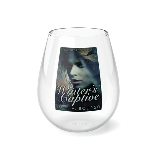 Winter's Captive - Stemless Wine Glass, 11.75oz