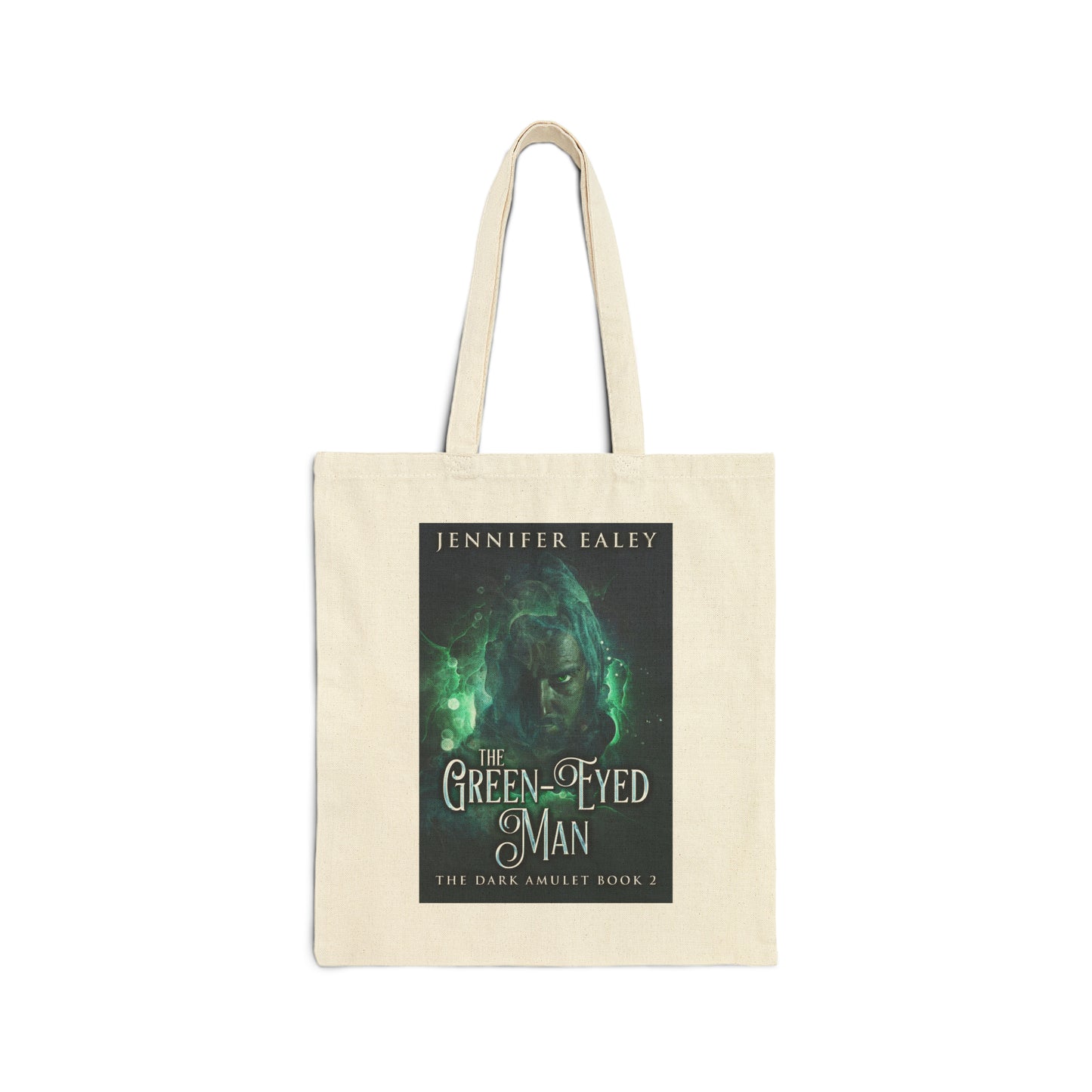 The Green-Eyed Man - Cotton Canvas Tote Bag