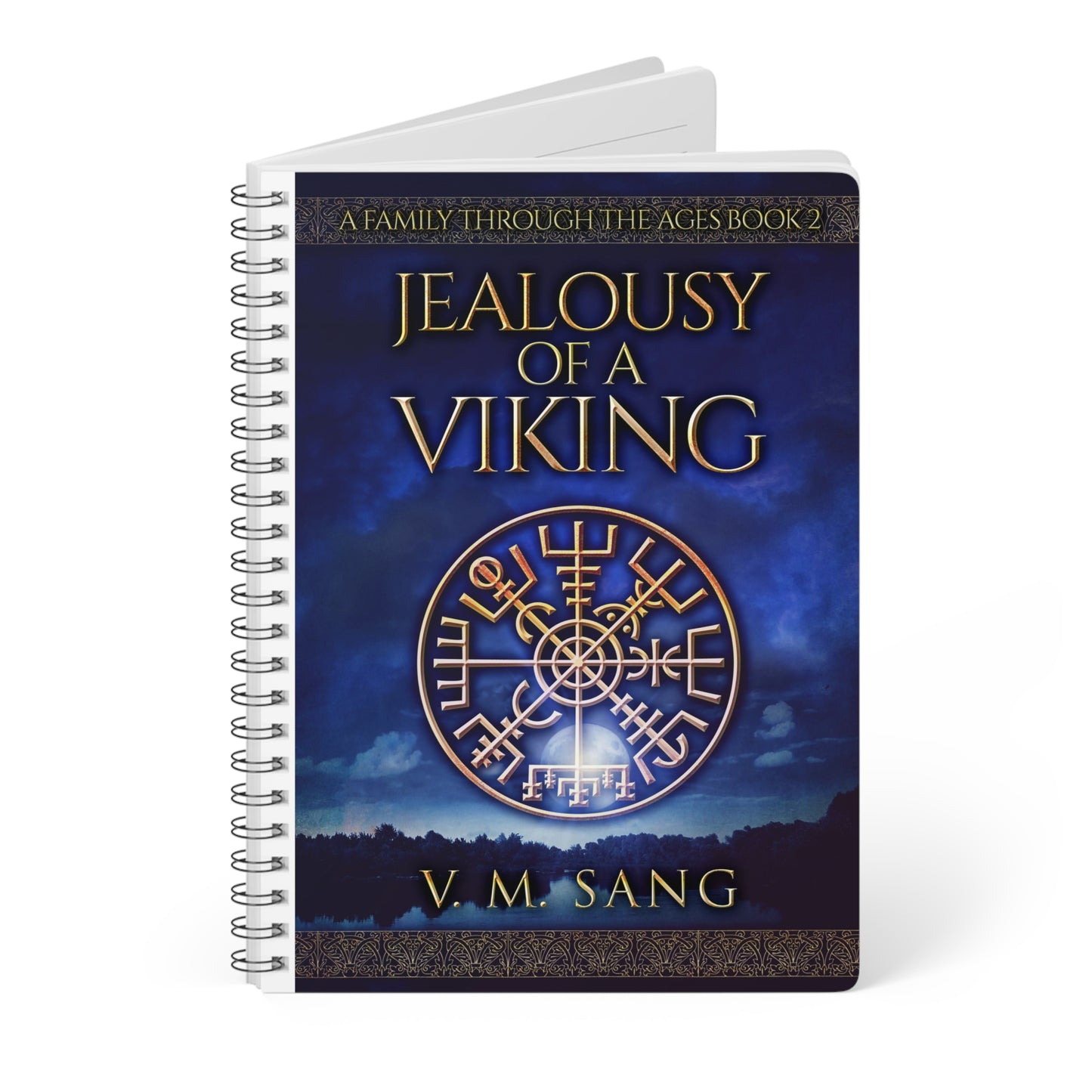 Jealousy Of A Viking - A5 Wirebound Notebook