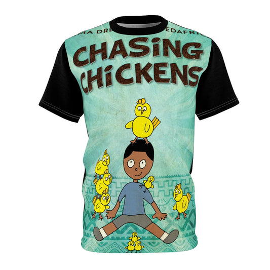 Chasing Chickens - Unisex All-Over Print Cut & Sew T-Shirt