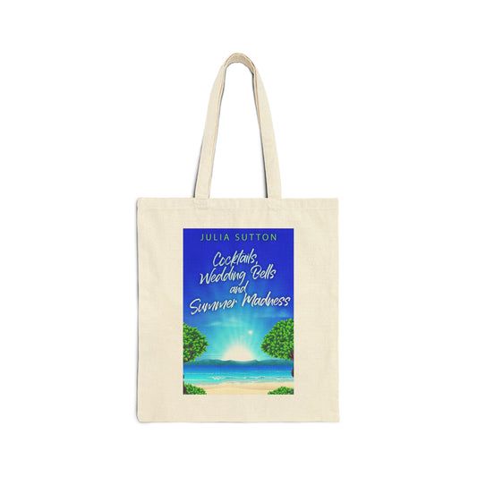 Cocktails, Wedding Bells and Summer Madness - Cotton Canvas Tote Bag
