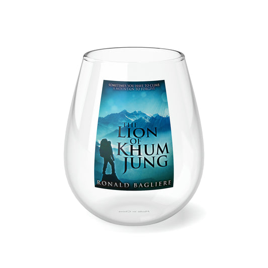 The Lion of Khum Jung - Stemless Wine Glass, 11.75oz