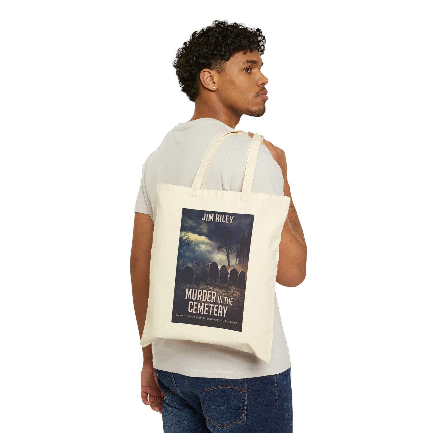 Murder in the Cemetery - Cotton Canvas Tote Bag