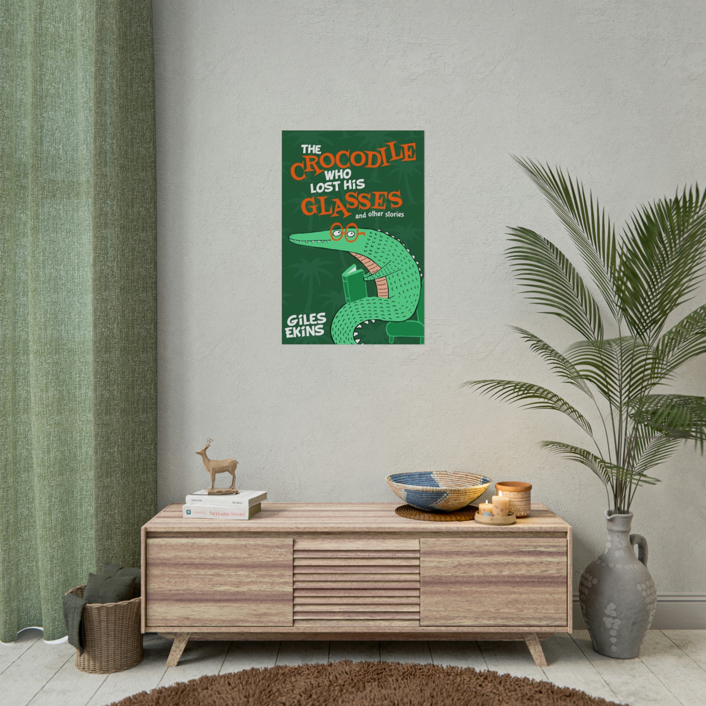 The Crocodile Who Lost His Glasses - Rolled Poster