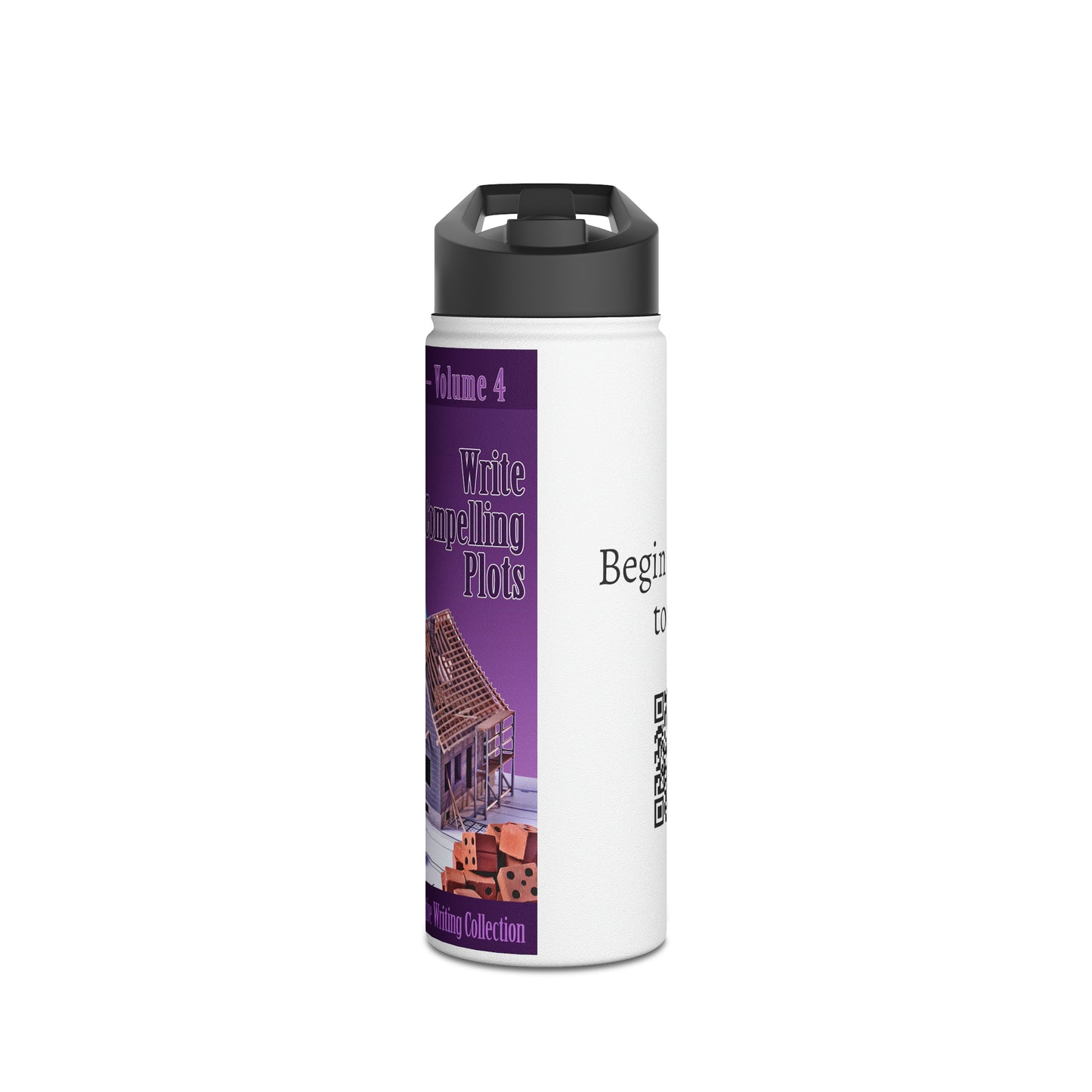 Write Compelling Plots - Stainless Steel Water Bottle