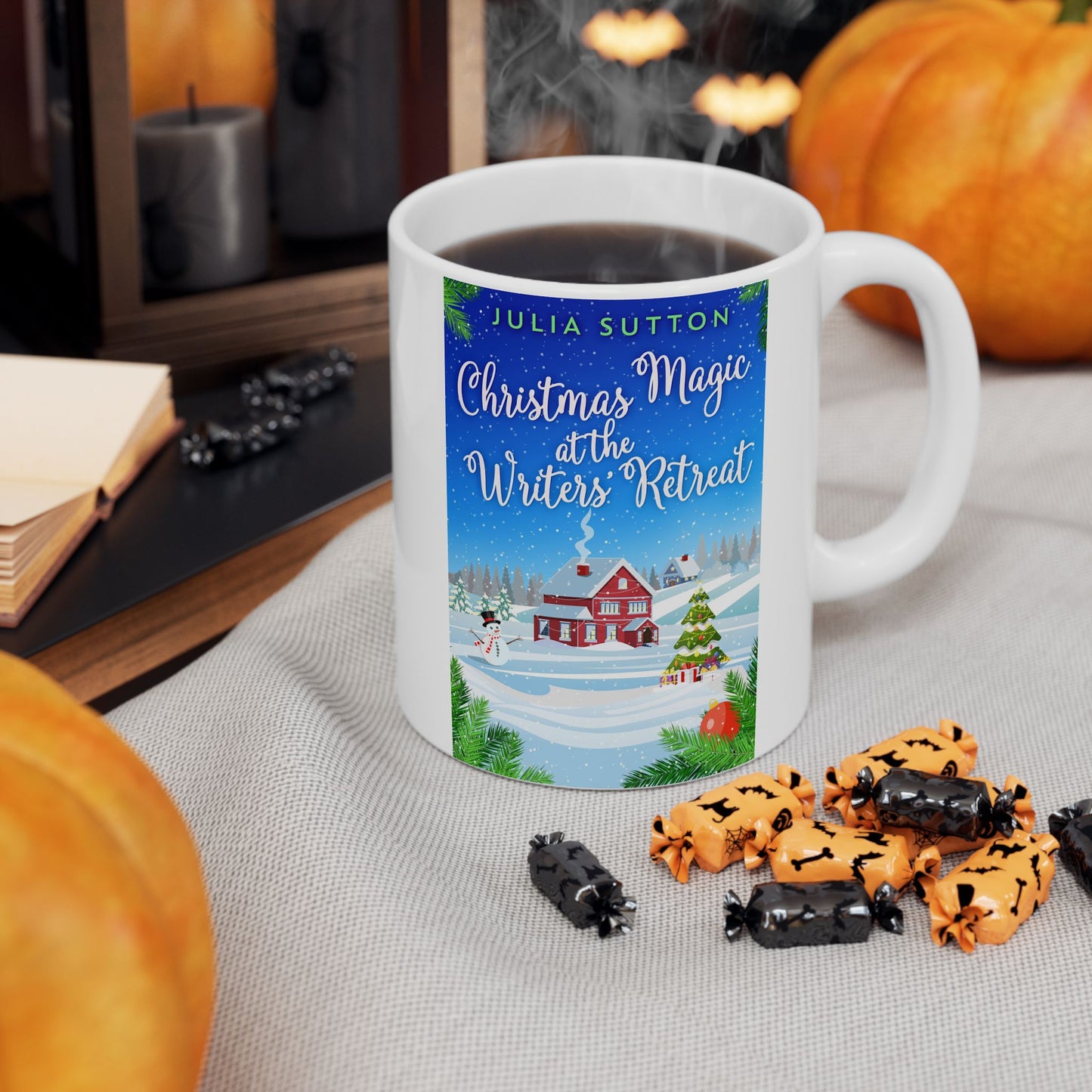 Christmas Magic At The Writers' Retreat - White Coffee Mug