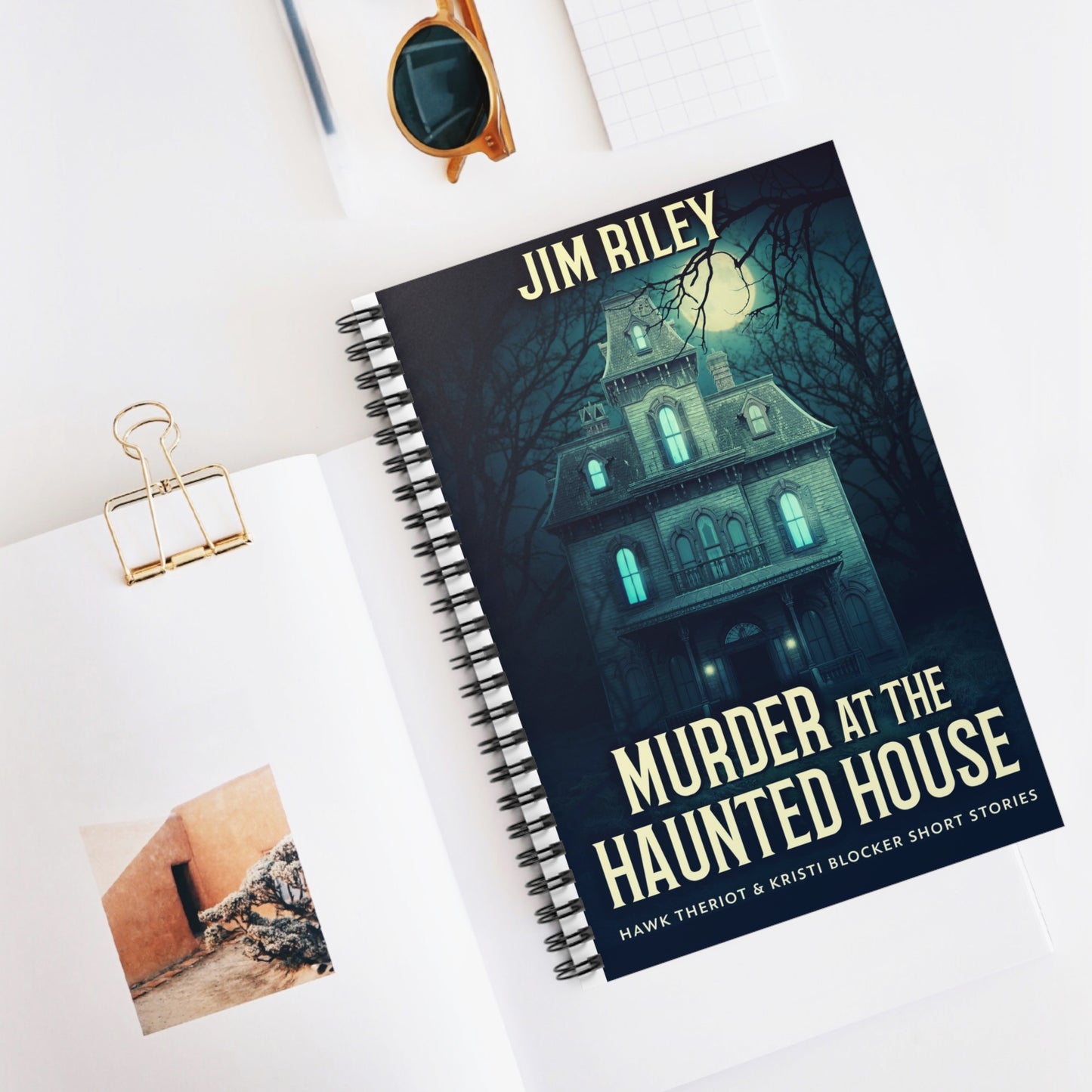 Murder at the Haunted House - Spiral Notebook