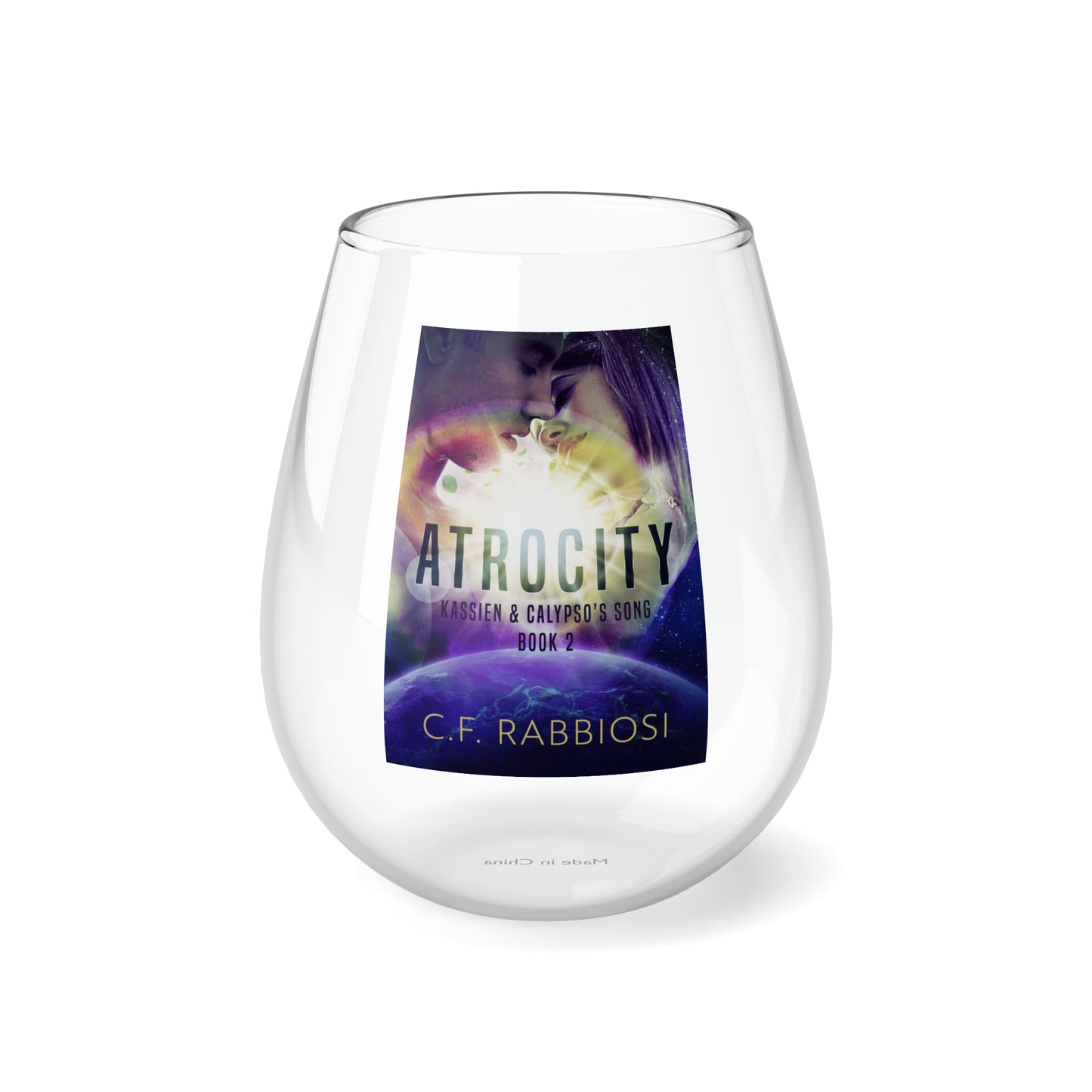 Atrocity - Stemless Wine Glass, 11.75oz