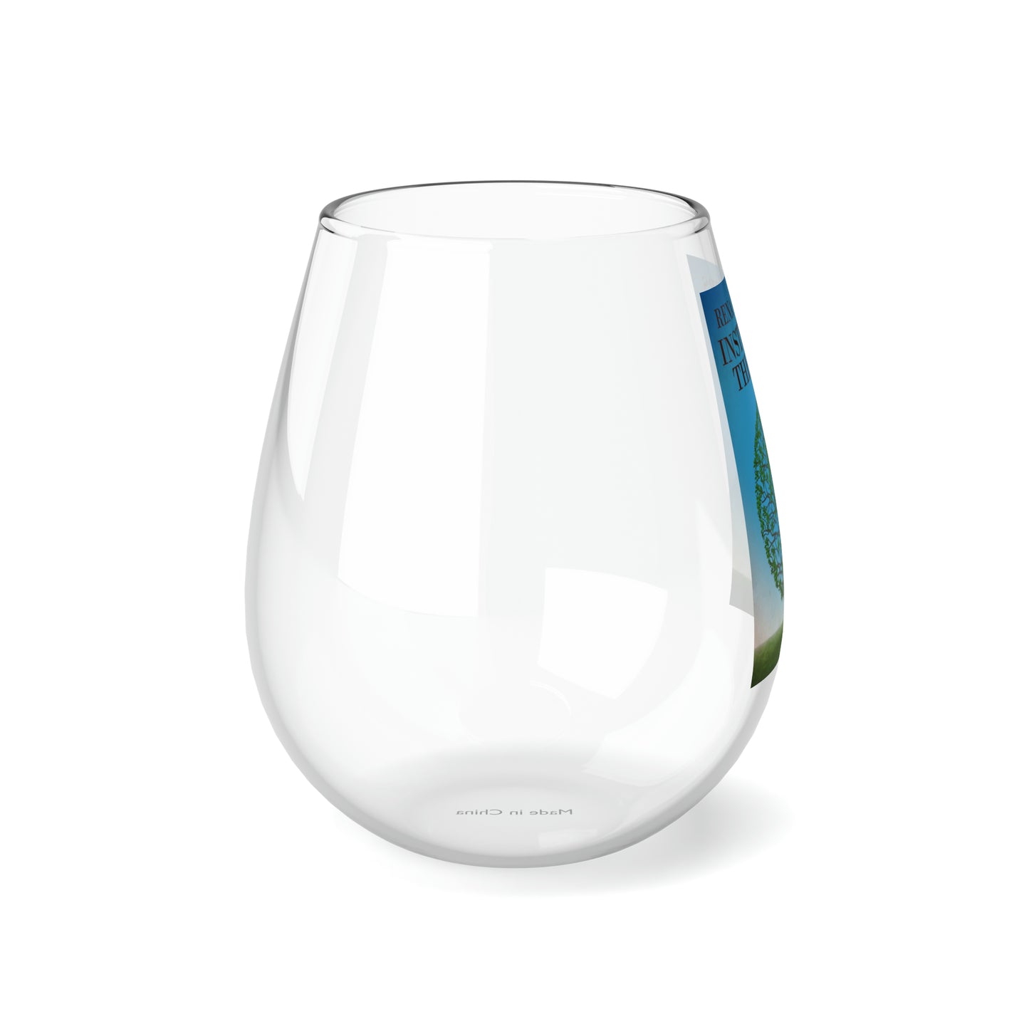 Instead Of Therapy - Stemless Wine Glass, 11.75oz
