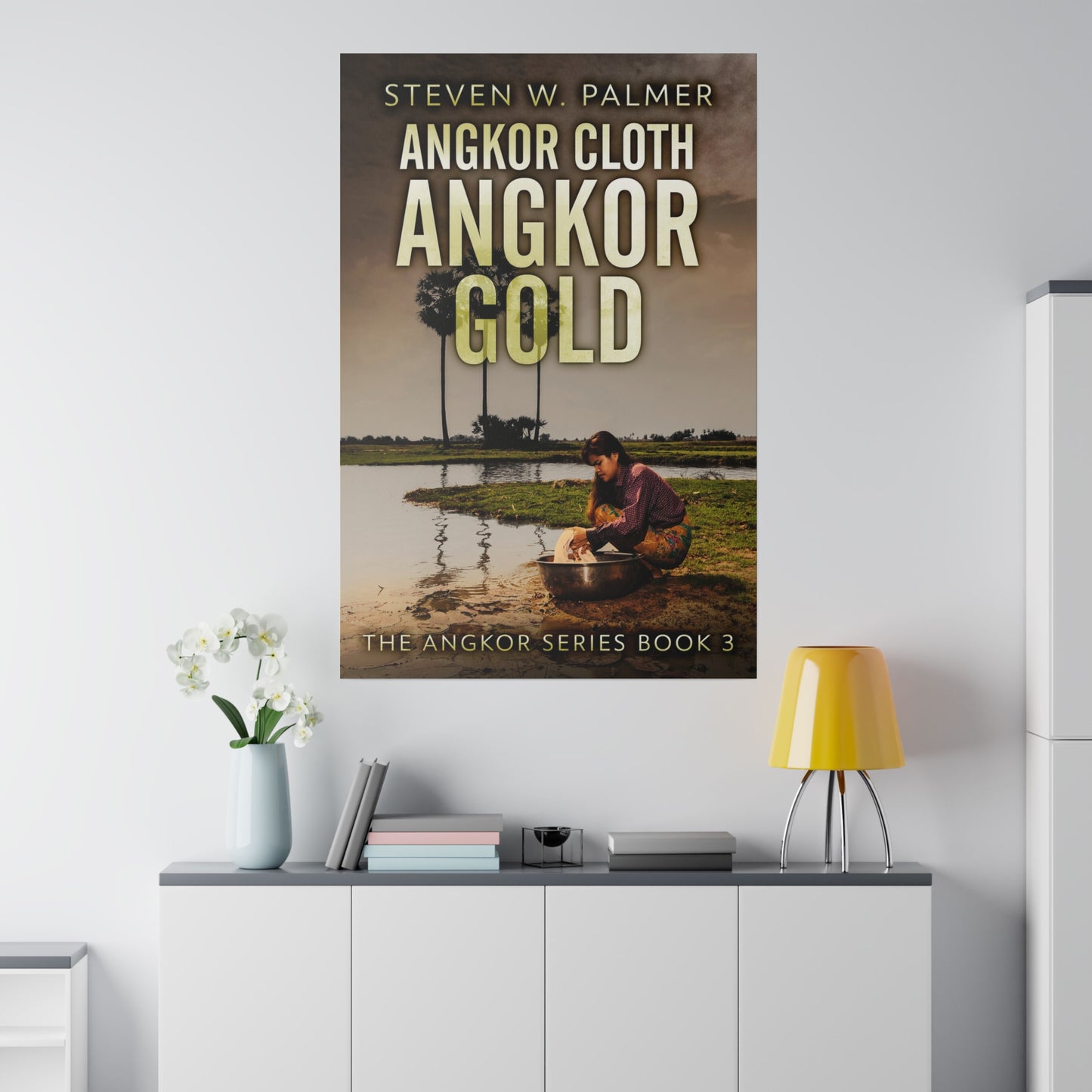 Angkor Cloth, Angkor Gold - Canvas