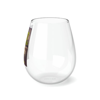 The Remarkable Journey Of Weed Clapper - Stemless Wine Glass, 11.75oz