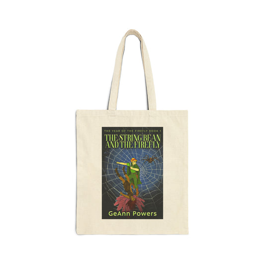 The String Bean And The Firefly - Cotton Canvas Tote Bag