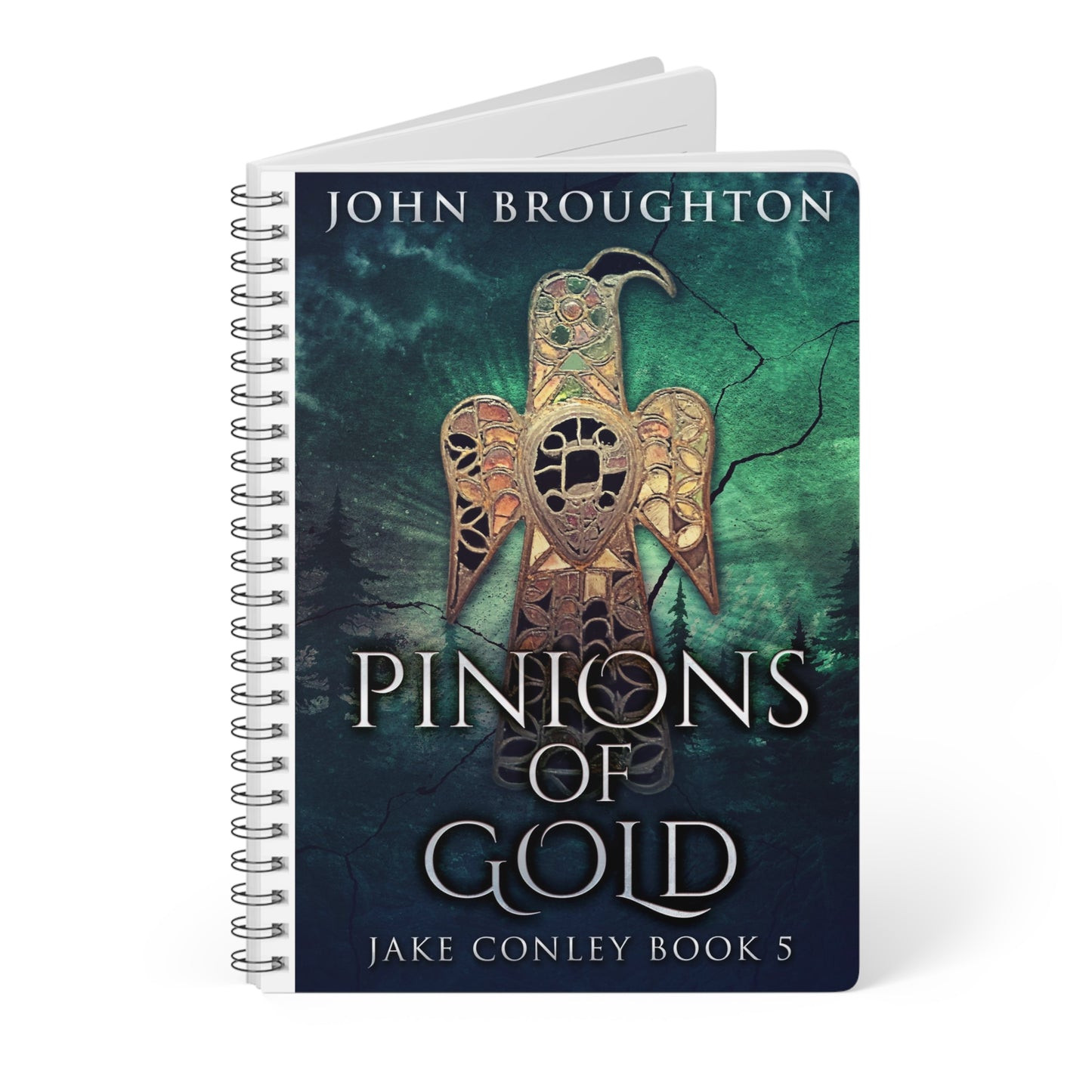 Pinions Of Gold - A5 Wirebound Notebook