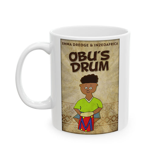 Obu's Drum - White Coffee Mug