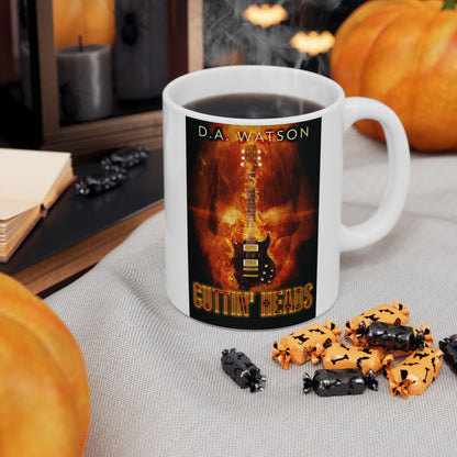 Cuttin' Heads - White Coffee Mug