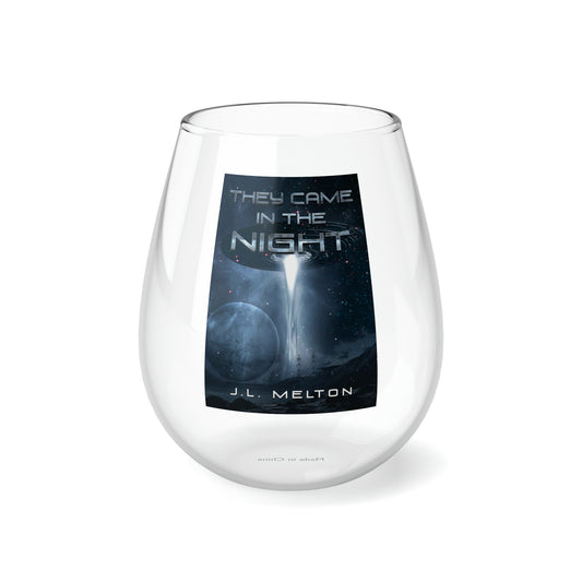 They Came In The Night - Stemless Wine Glass, 11.75oz