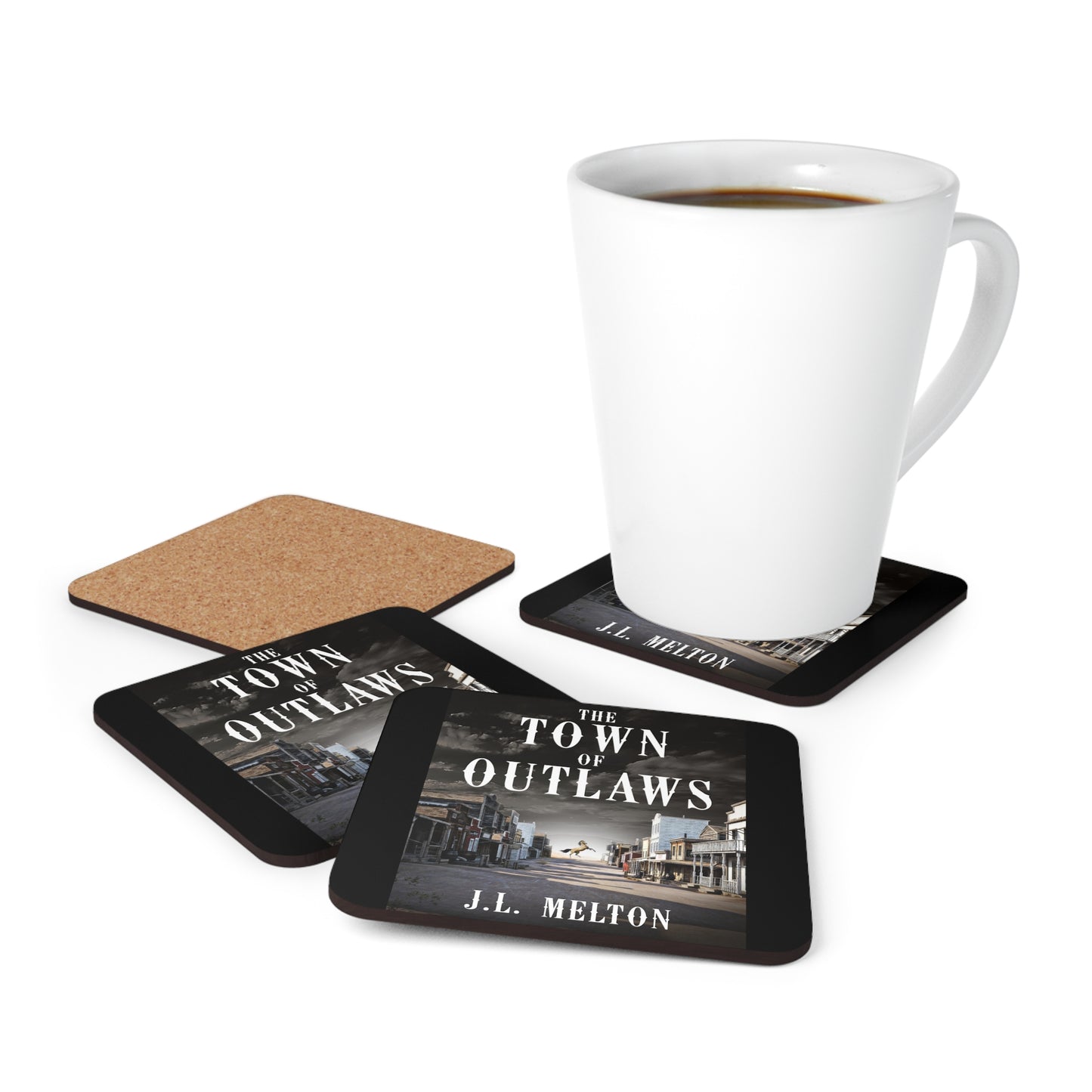 The Town Of Outlaws - Corkwood Coaster Set