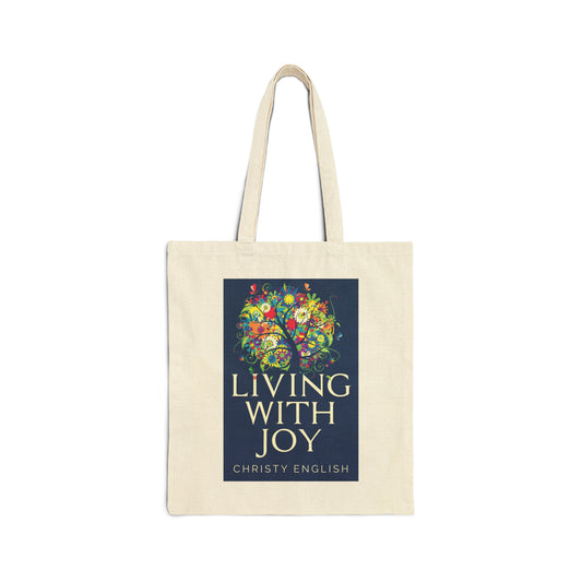 Living With Joy - Cotton Canvas Tote Bag
