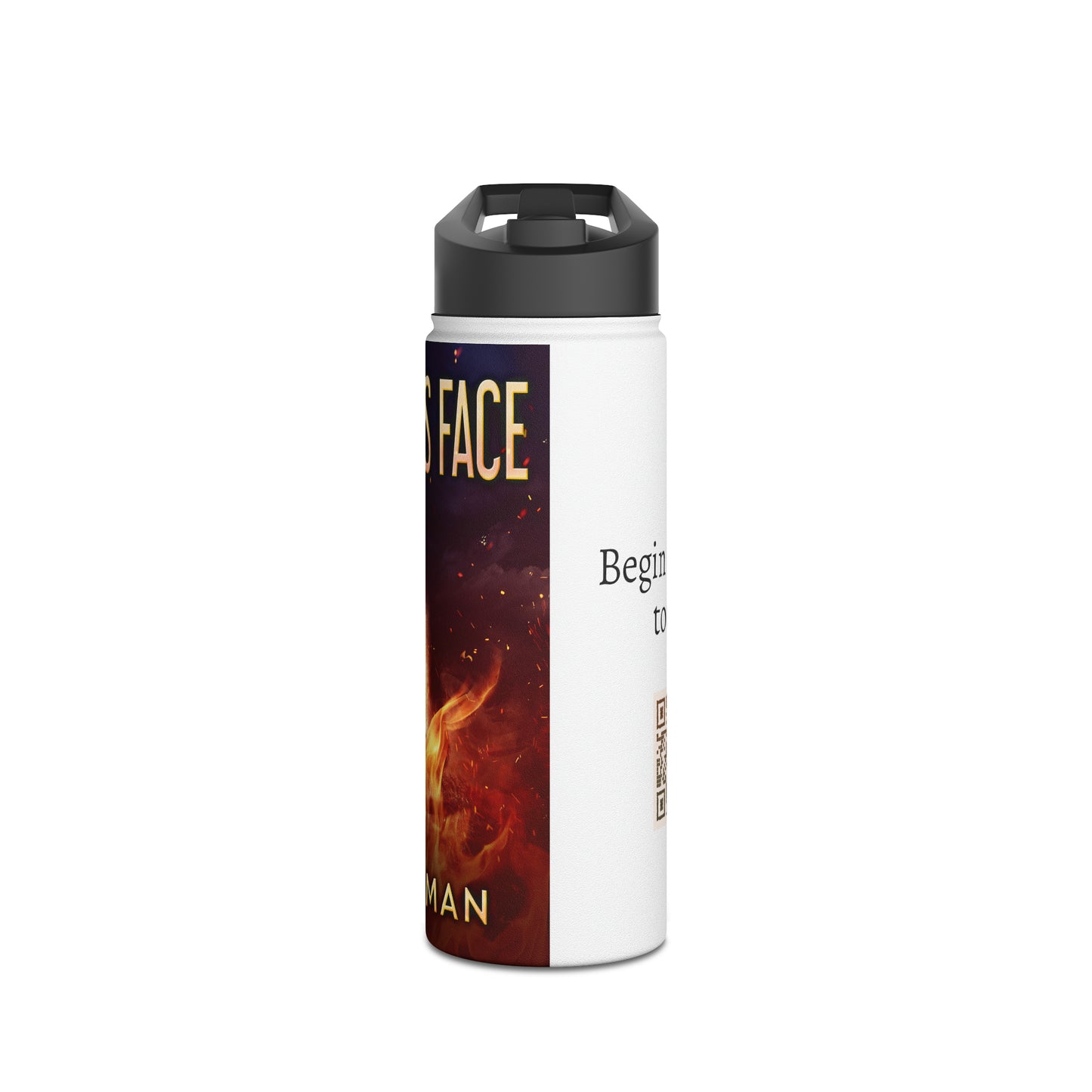 A Man's Face - Stainless Steel Water Bottle