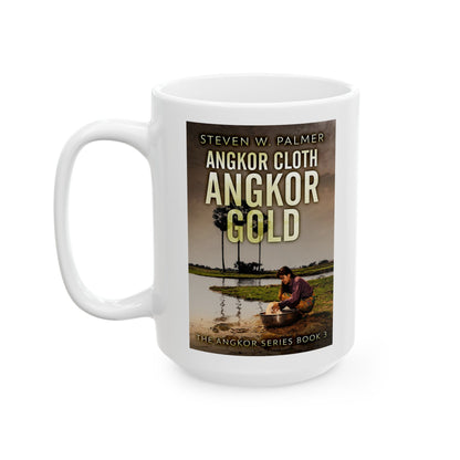 Angkor Cloth, Angkor Gold - White Coffee Mug