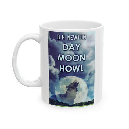 Day Moon Howl - White Coffee Mug