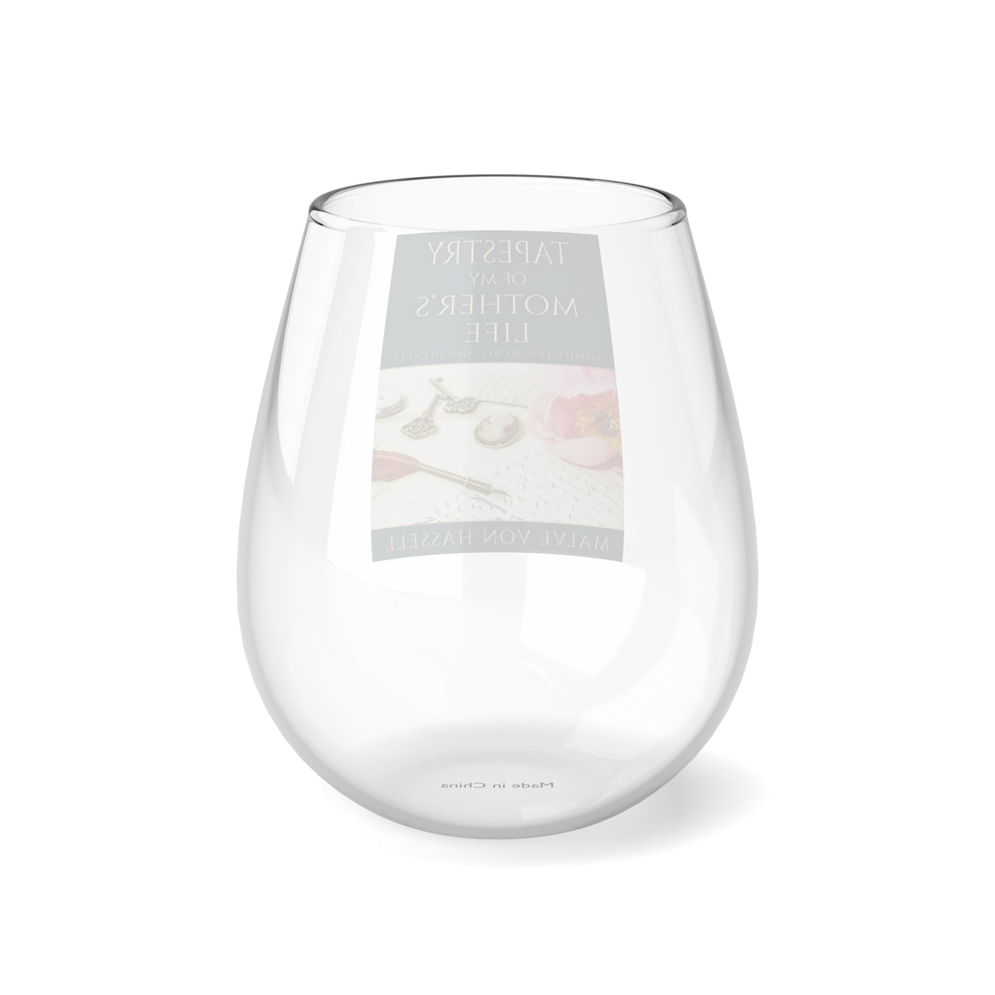 Tapestry Of My Mother’s Life - Stemless Wine Glass, 11.75oz