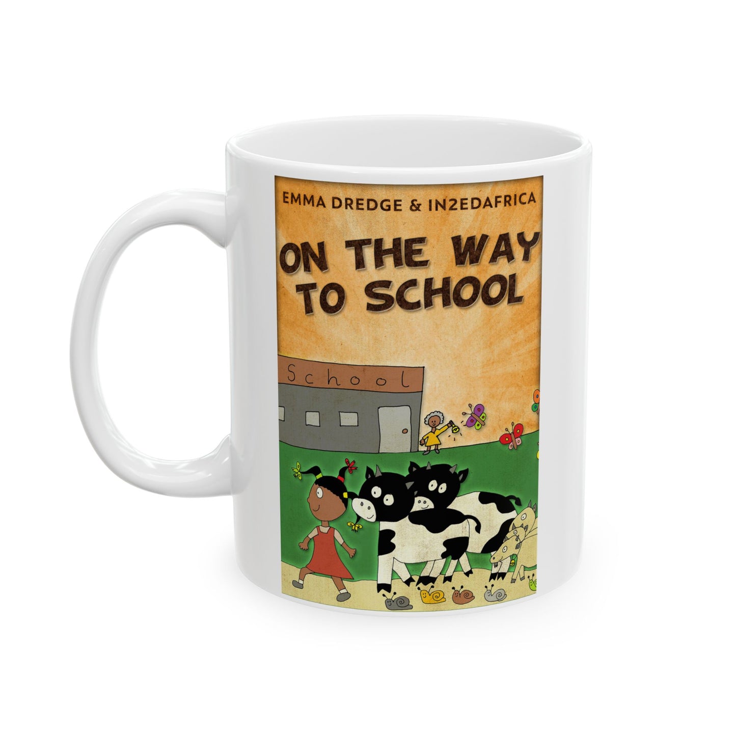 On The Way To School - White Coffee Mug