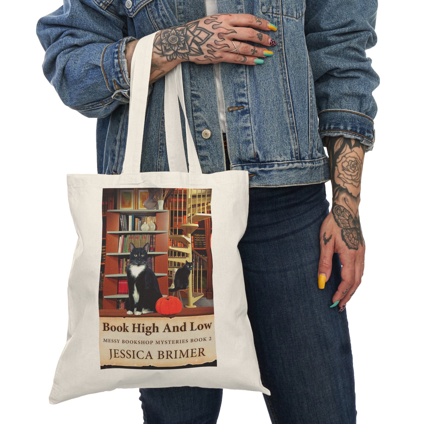 Book High And Low - Natural Tote Bag