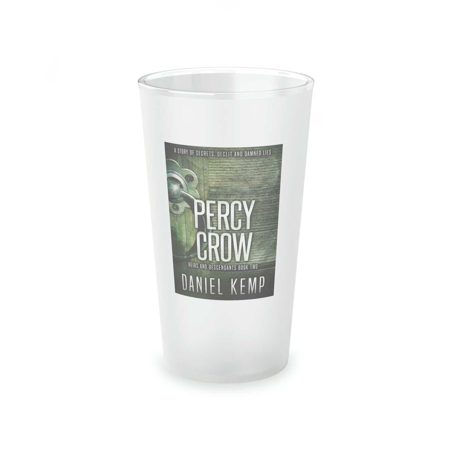 Percy Crow - Frosted Pint Glass