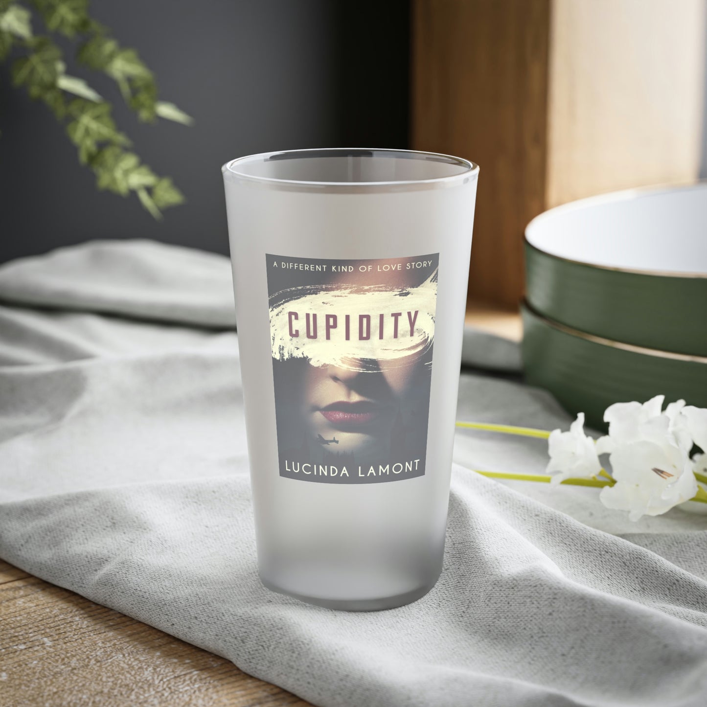 Cupidity - Frosted Pint Glass